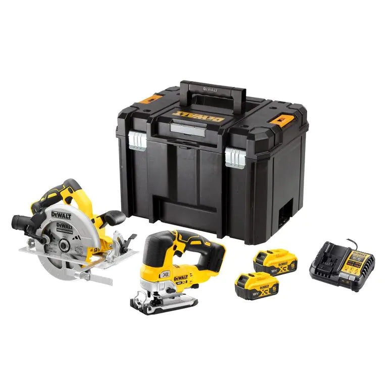 DeWalt DCK2012P2T-GB 18V XR Woodworking Saw Twin Kit
