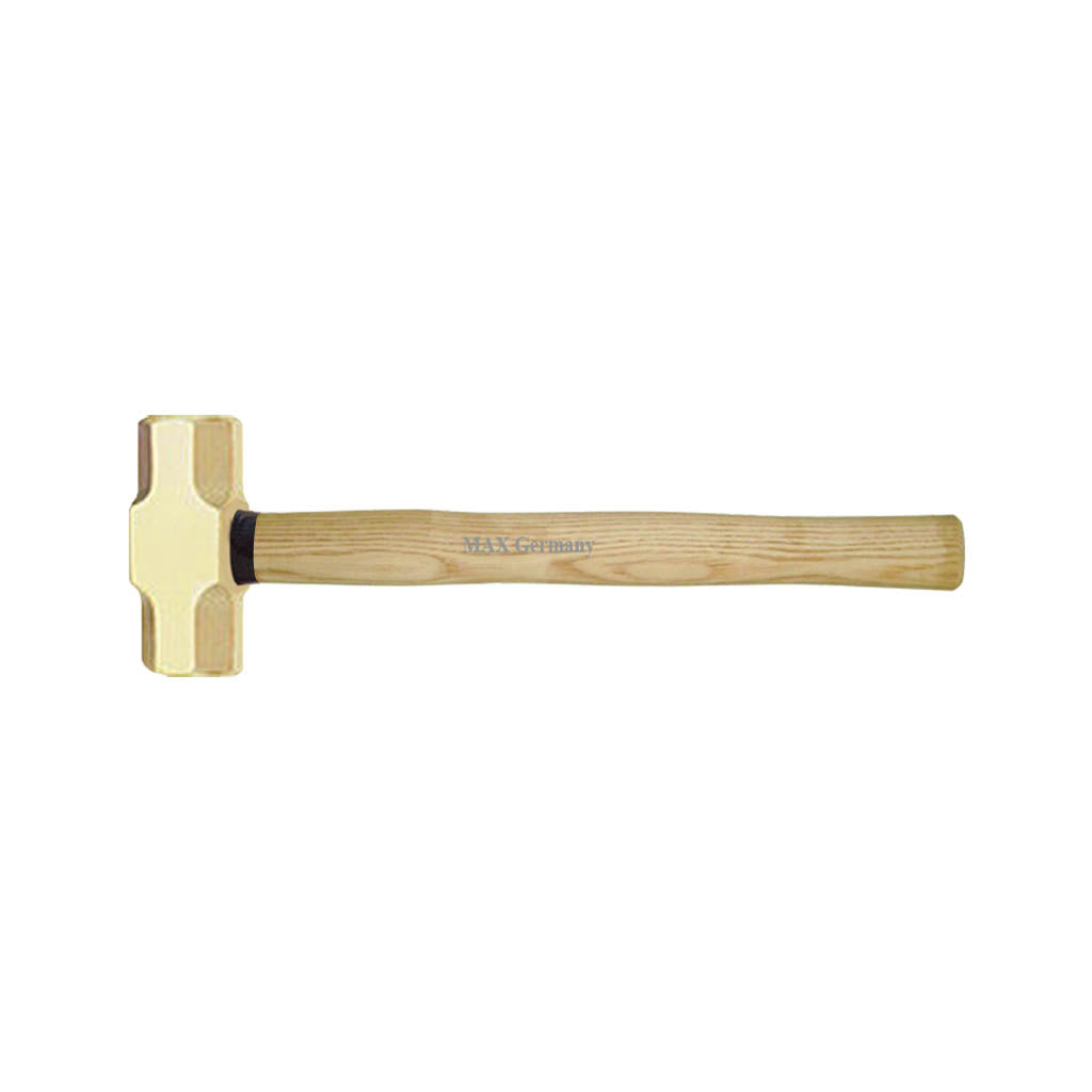 Brass Sledge Hammer Wooden Handle Non Sparking Heavy Duty Industrial Sledge Hammer Explosion Proof Safety Tool UAE | Al Faiz Hardware Sharjah