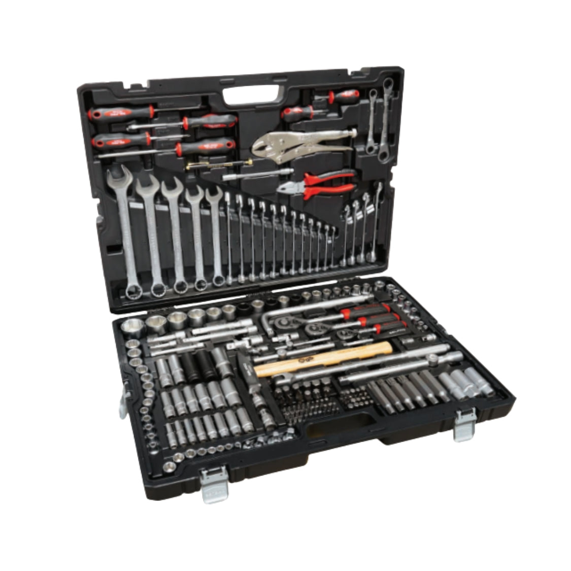 Selpro 202-Piece Complete Socket and Tool Set with Wrenches, Bits & Ratchets