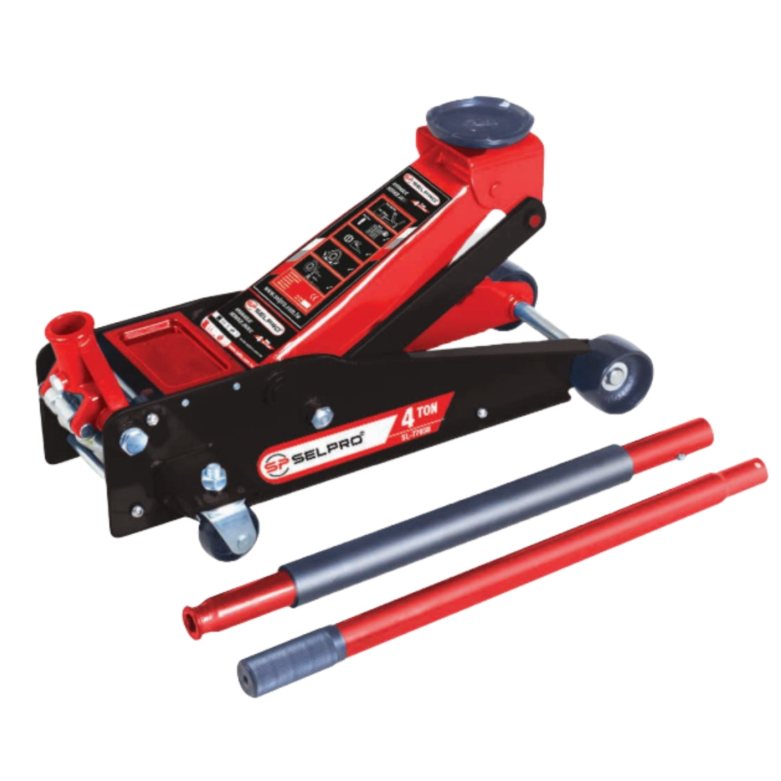 Selpro SL-77038 4 Ton Floor Jack – Dual Piston Heavy Duty Hydraulic Jack