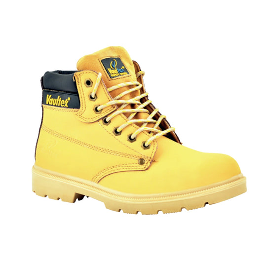 Vaultex 11K / SBP Safety Shoes – Steel Toe, Double Density PU Sole, Honey Color