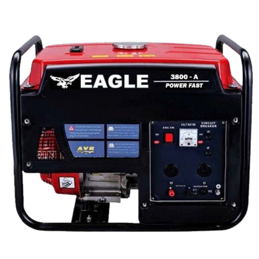 Eagle 3.1 kVA Petrol Generator with AVR, OHV Engine, 18L Tank – Recoil or E-Start Option
