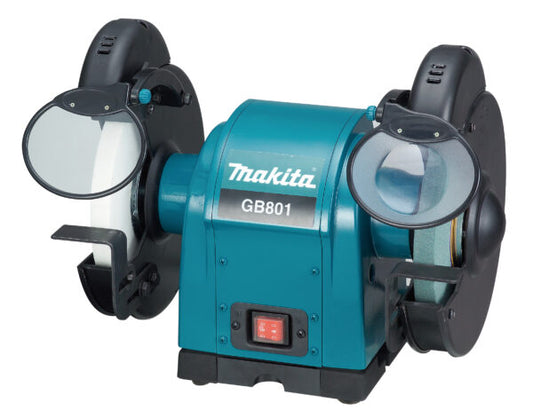 Makita Bench Grinder GB801 – 550W Silent, Dual 205mm Wheels | Al Faiz Electric and Hardware