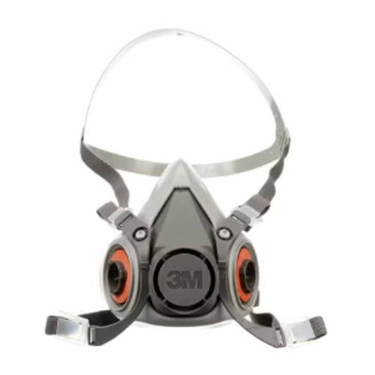 3M 6200 Half Facepiece Reusable Respirator Medium NIOSH Approved Half Face Mask 10x PEL Protection Bayonet Cartridge — Al Faiz Hardware UAE
