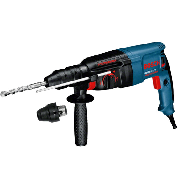 Bosch GBH 2-26 DFR Professional Rotary Hammer 26mm 800W with quick-release chuck, SDS plus holder, 2.7J impact energy, lightweight 2.9kg for drilling and chiselling in UAE