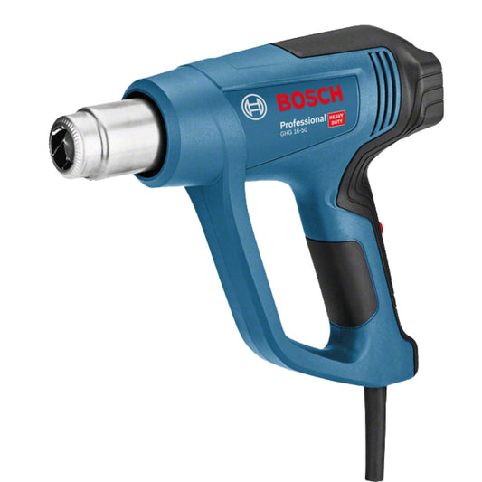 Bosch GHG 16-50 Professional Heat Gun 1600W compact lightweight blue with two airflow temperature settings, stable hands-free position and low noise for UAE