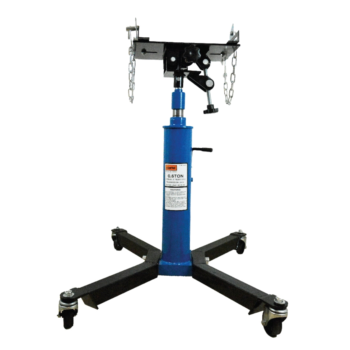 Clarke 0.6 Ton Double Piston Transmission Jack – Heavy-Duty Lift for Cars and Light Trucks