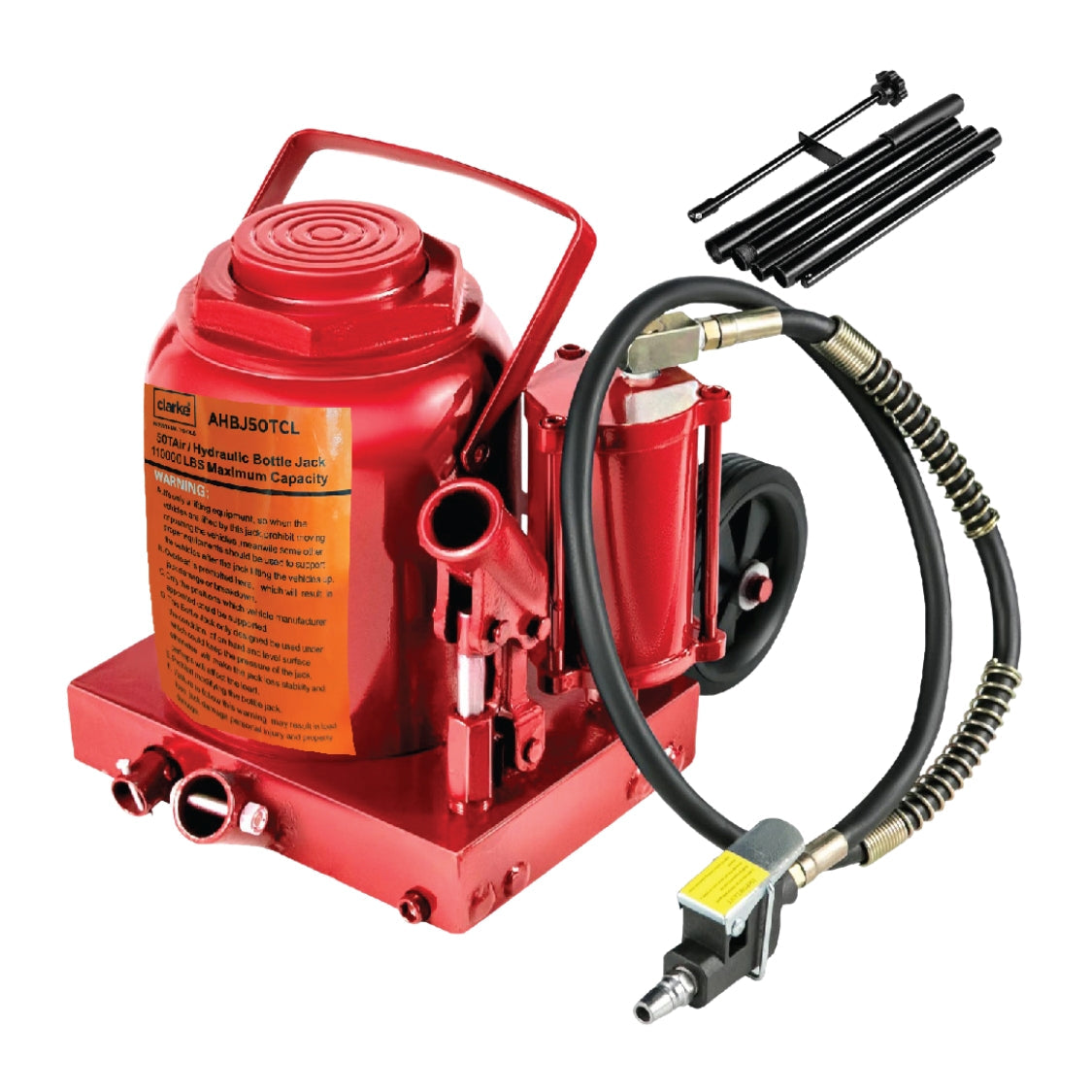 Clarke Air Hydraulic Bottle Jack – Heavy-Duty 32 Ton and 50 Ton Lifting Tool for Industrial and Vehicle Use