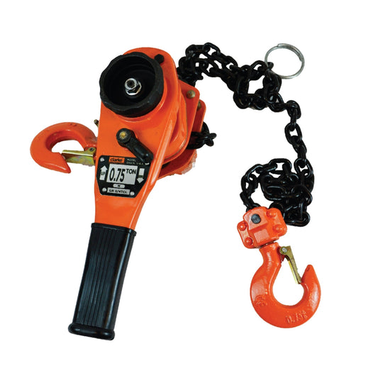Clarke Lever Hoist – Manual Ratchet Lifting Hoist 0.75T to 6T with 1.5m Chain for Horizontal and Overhead Use