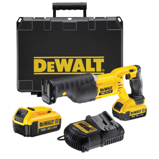 Dewalt DCS380M2-GB 18V XR reciprocating saw with 2x 4Ah batteries kit cordless demolition power tool UAE
