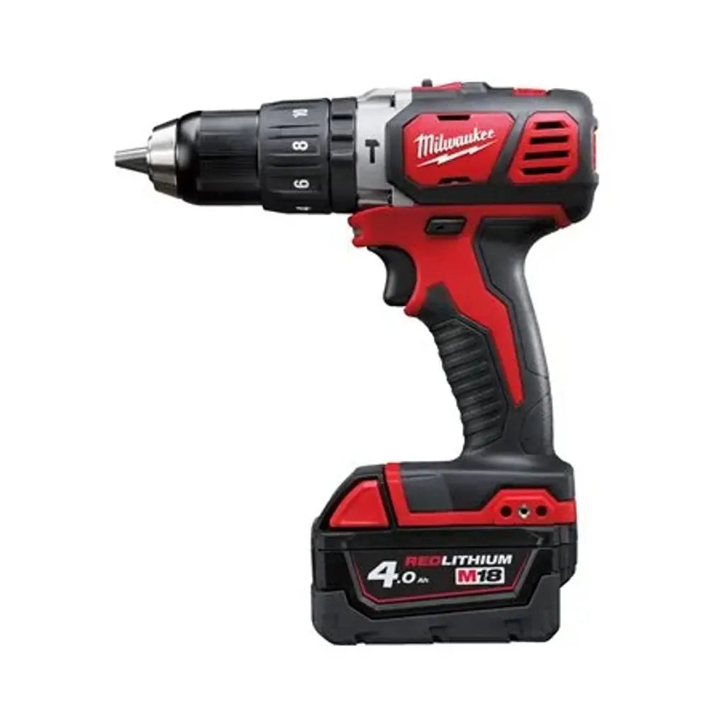 Milwaukee M18BPD-202C M18 18V cordless percussion drill 13mm 50Nm 2 x 2.0Ah batteries charger UAE