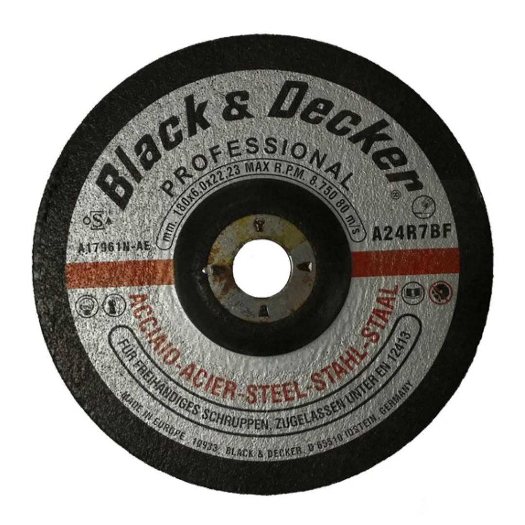 BLACK+DECKER AS17961N-AE 180mm 7 inch stainless steel grinding disc